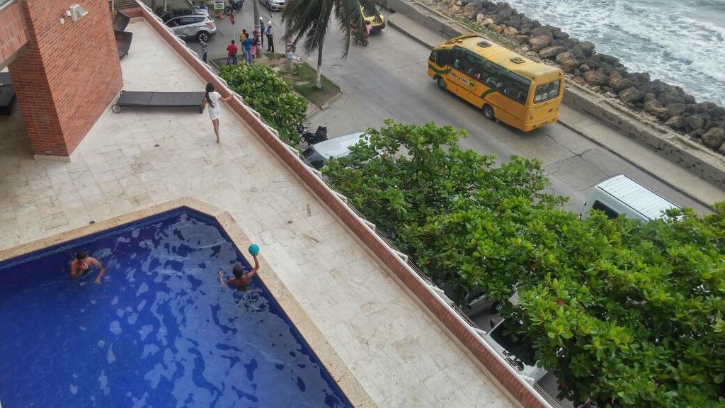 Apto En Cartagena Ed Puerto Azul Vista Al Mar Appartamento Esterno foto