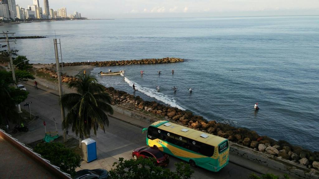 Apto En Cartagena Ed Puerto Azul Vista Al Mar Appartamento Esterno foto